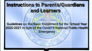 ENROLLMENT GUIDELINES 2020-2021