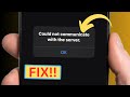 How to Fix Could Not Communicate With The Server iPhone || iOS 17