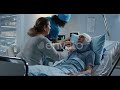 girlfriend feeding boyfriend in hospital stock footage videohive