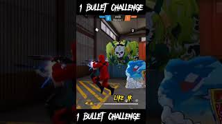 1 BULLET CHALLENGE CAN I COMPLETE THE CHALLENGE.#shorts #shortsfeed #freefire #trending #csrank #1k