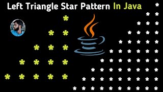 Left Triangle Star Pattern in Java | Print * Program | Java Pattern Printing by Abhishek Thakur