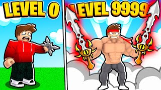 REACHING THE MAX LEVEL 9999 OF NINJA LEGENDS IN ROBLOX WITH CHOP