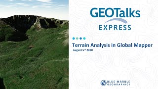 Terrain Analysis in Global Mapper