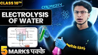 5 Minutes = MARKS:  Electrolysis of water- Class 10- Science🔥