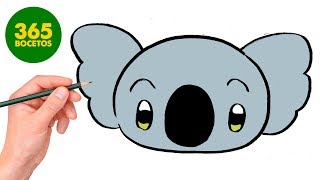 COMO DIBUJAR KOALA KAWAII PASO A PASO - Dibujos kawaii faciles - How to draw a Koala
