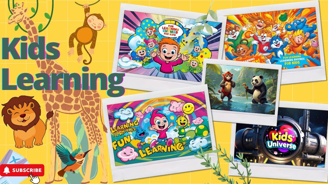 Fun Learning Rhymes For Kids Youtube