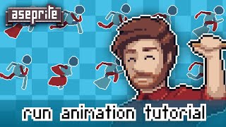 Pixel Art Run Animation Tutorial - Rough Pass [ Stream Highlight ]