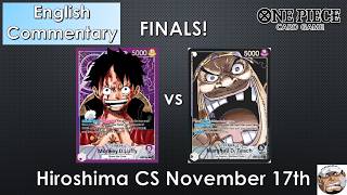 (OP09) Blackbeard vs Purple Luffy! Hiroshima CS Finals | English Commentary | One Piece Card Game