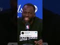 Draymond spoke on the physicality of basketball in the 80s and 90s 👀