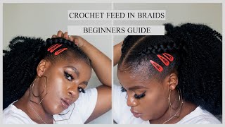 How To Braided Front Crochet Half Up Half Down Braid Style