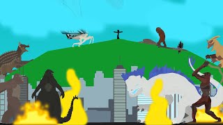 Godzilla And Kong Vs Skar King And Shimo Godzilla X Kong The New Empire