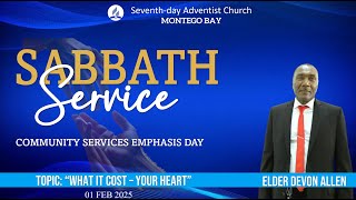 SDA Church Montego Bay Elder. Devon Allen | Mid-Day Service | Feb. 02 2025,