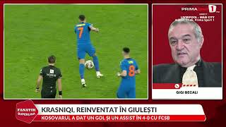 EXCLUSIV. Gigi Becali, tiradă în direct: „Seară ruşinoasă, umilinţă! Coman, Olaru, ZERO!”