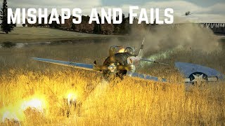 Epic Piloting Fails, Mishaps, and Crashes IL-2 Sturmovik BoS V4 Flight Simulator