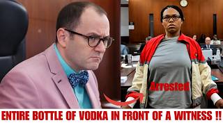 She Chugged a Bottle of Vodka in Front of a Witness… Then Got Arrested