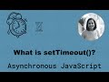 How setTimeout function works in JavaScript?