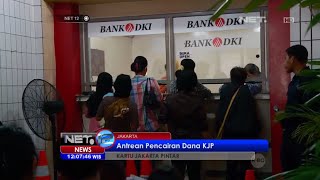 Penerima KJP padati Bank DKI - NET12