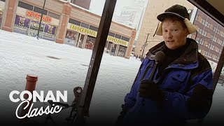 Conan Plays In The Snow | Late Night with Conan O’Brien