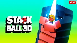 STACK BALL LIVE GAMEPLAY || WORLD RECORD UP || STACK BALL #stackball