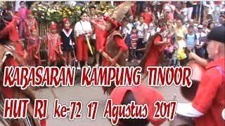 Kabasaran Kampung Tinoor pada HUT RI ke 72 │ Tarian Perang Minahasa