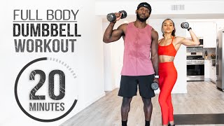 20 Minute Full Body Dumbbell Workout (Light Weight)