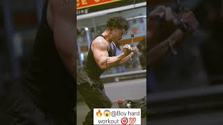 🔥😱@Boy gym hard workout 🎯😱🔥💯| #short #gym #trending #amazing #shorts #dkboy46 #viral 🔥😱💯💯