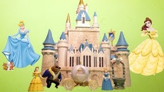 CINDERELLA CASTLE Play Set Walt  World Toy Playset with Cinderella + Belle