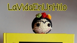 #Frida #fridaKahlo #amigurumi \nFrida Kahlo amigurumi/ marcapáginas crochet / Crochet Adriana