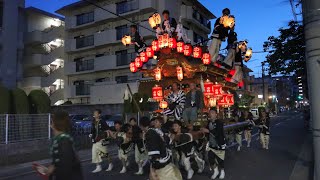 令和5年　神戸市東灘区　本山地区　保久良神社春祭り　本宮　中野區だんじり練り　トバセ軸回し