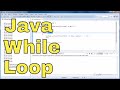 Java Tutorial - 10 - The While Loop