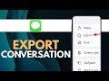 How To Export iMessage Conversation (Full Guide)