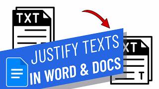 How to Justify Text in Word and Google Docs
