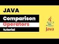 Java Comparison Operators || Comparison Operators in  Java || Java Tutorial
