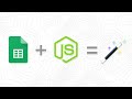 Control Google Sheets with Node.js / JavaScript (v4 API)