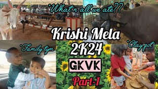 Krishi Mela-2K24🌻🦙🐂🐓 | GKVK | Family Time🫂 |What we ate 🍕🥯🌽#gkvk #krishimela #jahnugowda