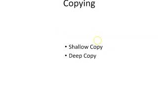 Python Application Programming 17CS664 Module 4 Classes and Objects 2/2