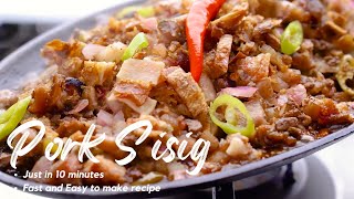 HOW TO COOK PORK SISIG | Quick and Easy Dish - PANG PULUTAN AT PANG ULAM