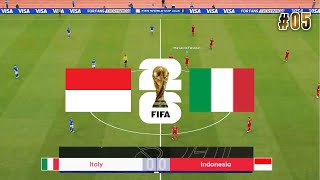 Timnas Indonesia vs Italy #5 Piala Dunia 2026 | PES 2021 | Bung Karno Realface Callname