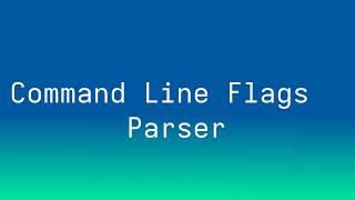 Writing a Command Line Arg Parser