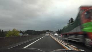 常磐自動車道　JOBAN EXPRESSWAY　上り　南相馬鹿島SA/SIC　⇒　四倉PA　2016/11/11