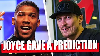 Joe Joyce GAVE A PREDICTION FOR THE FIGHT Alexander Usyk Anthony Joshua / Fury WILL KNOCK OUT Wilder