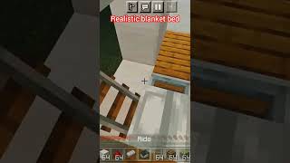realistic blanket bed in Minecraft | #shorts #viral #minecraft #trending