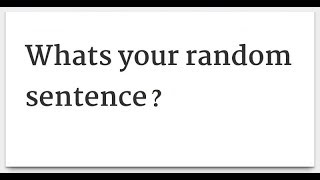 How to use the 'Random Sentence Generator' feature from our plugins?
