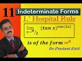 Indeterminate form || L Hospital Rule || ∞^𝟎 form || 21mat11  || Dr Prashant Patil