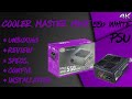 Cooler Master MWE 550W,80+ White 230V | UNBOXING | REVIEW | Sanz | Sanz Gaming Telugu