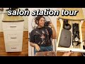 MY SALON STATION TOUR | FAVORITE TOOLS I USE FOR MY HAIR CLIENTS