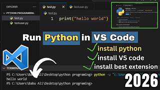 Complete python setup in Vs Code in just 10 minute | how to run python in Visual Studio code