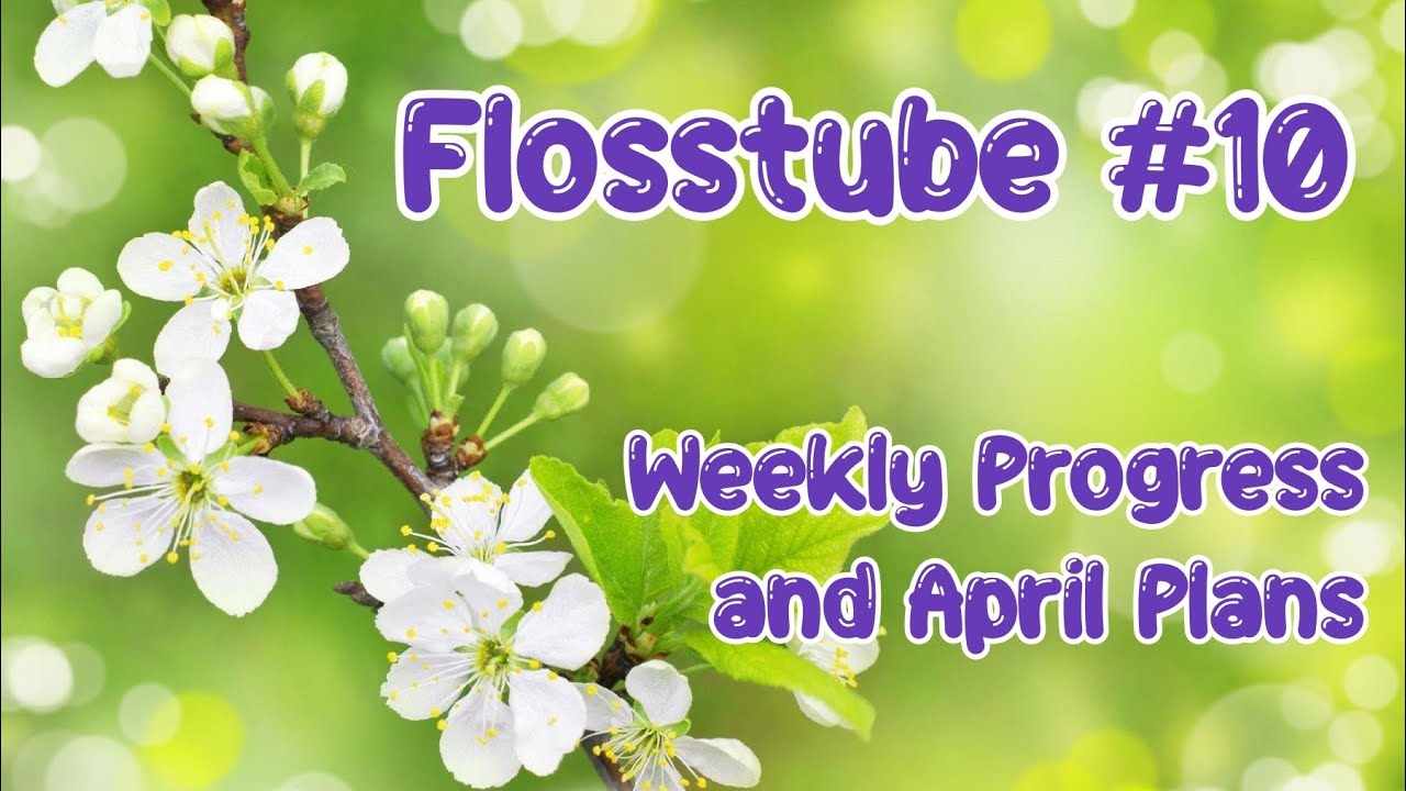 Flosstube 10 Weekly Progress And April Plans Youtube