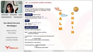 SANGRADO UTERINO ANORMAL - GINECOLOGÍA - VILLAMEDIC