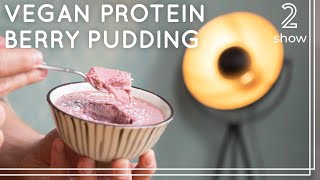 Vegan High-Protein Berry Pudding | Vegan Protein Dessert Recipe